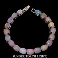 Natural Unheated Oval Ethopian Opal Bracelet