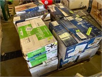 Large pallet lot of salvage ceiling fans