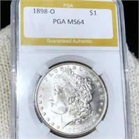 1898-O Morgan Silver Dollar PGA - MS64