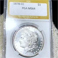 1878-CC Morgan Silver Dollar PGA - MS64