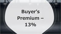 Buyer's Premium - 13%