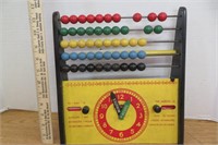 Vintage Educational Clock / Calendar Beads 12" h