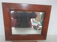 NICELY FRAMED ACCENT MIRROR 19.5X17 INCHES
