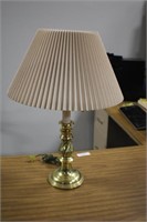 Brass Double Chain Desk Lamp with Shade