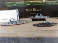 COLLECTION OF 3 BATTLE SHIPS