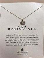18" New Beginnings Lotus Flower Necklace