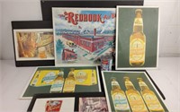 Affiches publicitaires de bières dont The Redhook