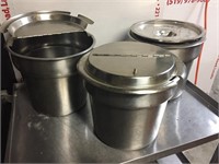 Large S/S Round Inserts With Lid