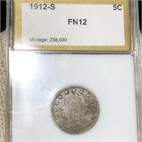 1912-S Liberty Victory Nickel PCI - FN12