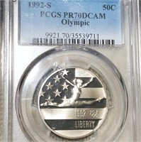1992-S Olympic Silver Dollar PCGS - PR70DCAM