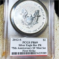 2012-S Rev Proof Silver Eagle PCGS - PR69