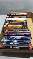 15 assorted dvds. Vice,escape,chamber