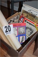 Box Lot of Newspaper Memorabilia, Vintage