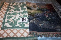 (2) Tapestry Blankets