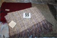(3) Loom Woven Blankets