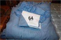 Full Comforter, (3) Shams & Dust Ruffle