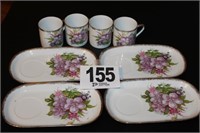 (8) Hand Painted Royal Crown China Pieces