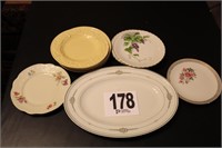 Assorted Plates & Platter