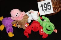 (6) Beanie Babies from 1993-1994