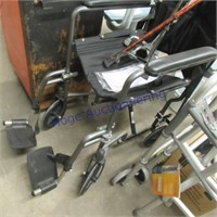 Pro basic transport wheelchair, quad canes