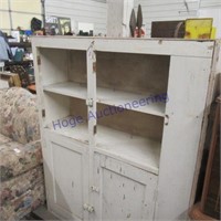 White cupboard, needs doors, etc. 47wx60T