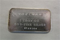 1oz .999 Fine Silver Bar - Engelhard PF 85154