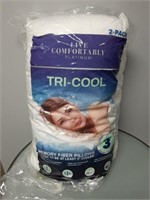 2-Pack Live Comfortably Platinum Tri-Cool Pillows