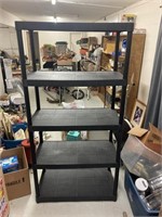 Black heavy plastic shelf