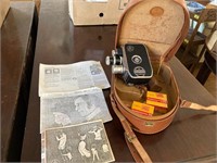 Old Bolex Paillard camera with case