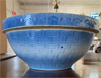 Salt glaze bowl, as is, 11” wide