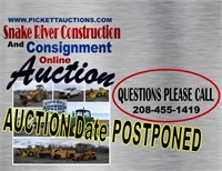 SNAKE RIVER CONSTRUCTION LIQUIDATION & CONSIGMNENT AUCTION