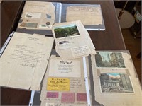 Old paper goods lot