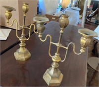 Brass candlesticks ES447/E1654, 14” tall