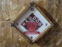 Red Dog Clock