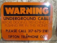 Tipton Telephone Co. Metal Sign