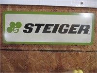 Steiger Double-Sided Metal Sign