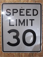 Speed Limit 30 Road Sign