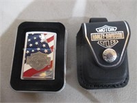 '08 Harley Davidson Zippo & Belt Holder
