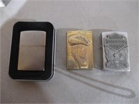 Lot of (3) Zippo Lighters