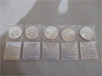 Lot of (5) $5 Desert Storm Collector Coins