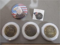 Lot of (5) 911 Collector Coins & Memoribillia