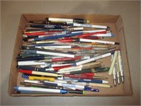 Lot of Advertising Pens, Pencils, Screwdrivers