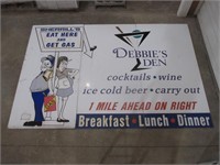 Debbie's Den (Sherrill's Diner) Billboard Sign