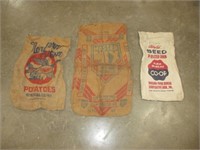 Lot of (3) Seed, Feed & Potato Bags