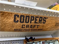 Wooden Sign 'Cooper's Craft' Kentucky Straight