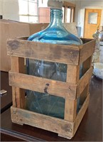 Penny bottle with wood shipping crate
