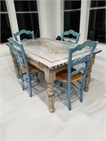Gorgeous solid wood Dining set made in Italy
