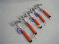 5 count brand new claw hammers