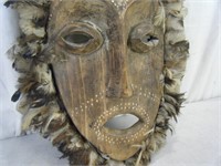 Antique African wood mask