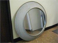 New 36" round metal wall mirror